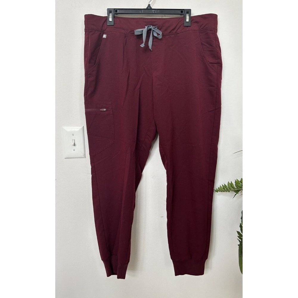 FIGS Original Burgundy Zamora Joggers Jogger Scrubs Scrub Pants Size‎ 2XL